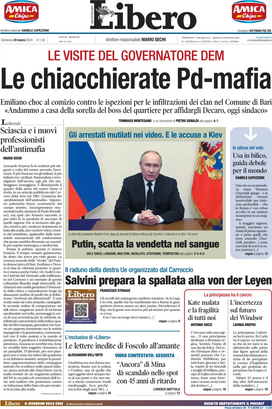 Prima-pagina-libero-edizione-di-oggi-24-03-2024