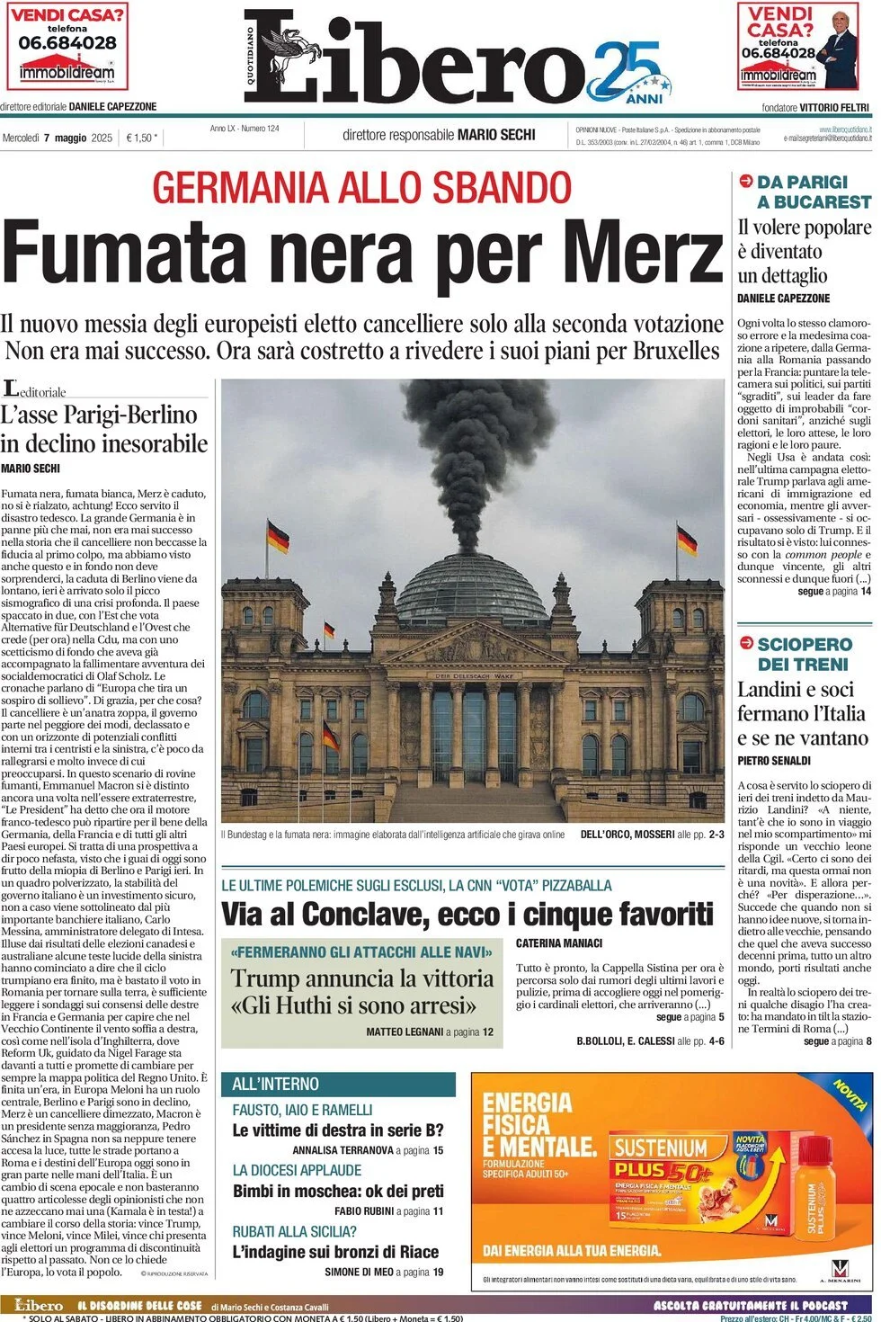 Prima-pagina-libero-edizione-di-oggi-07-05-2025