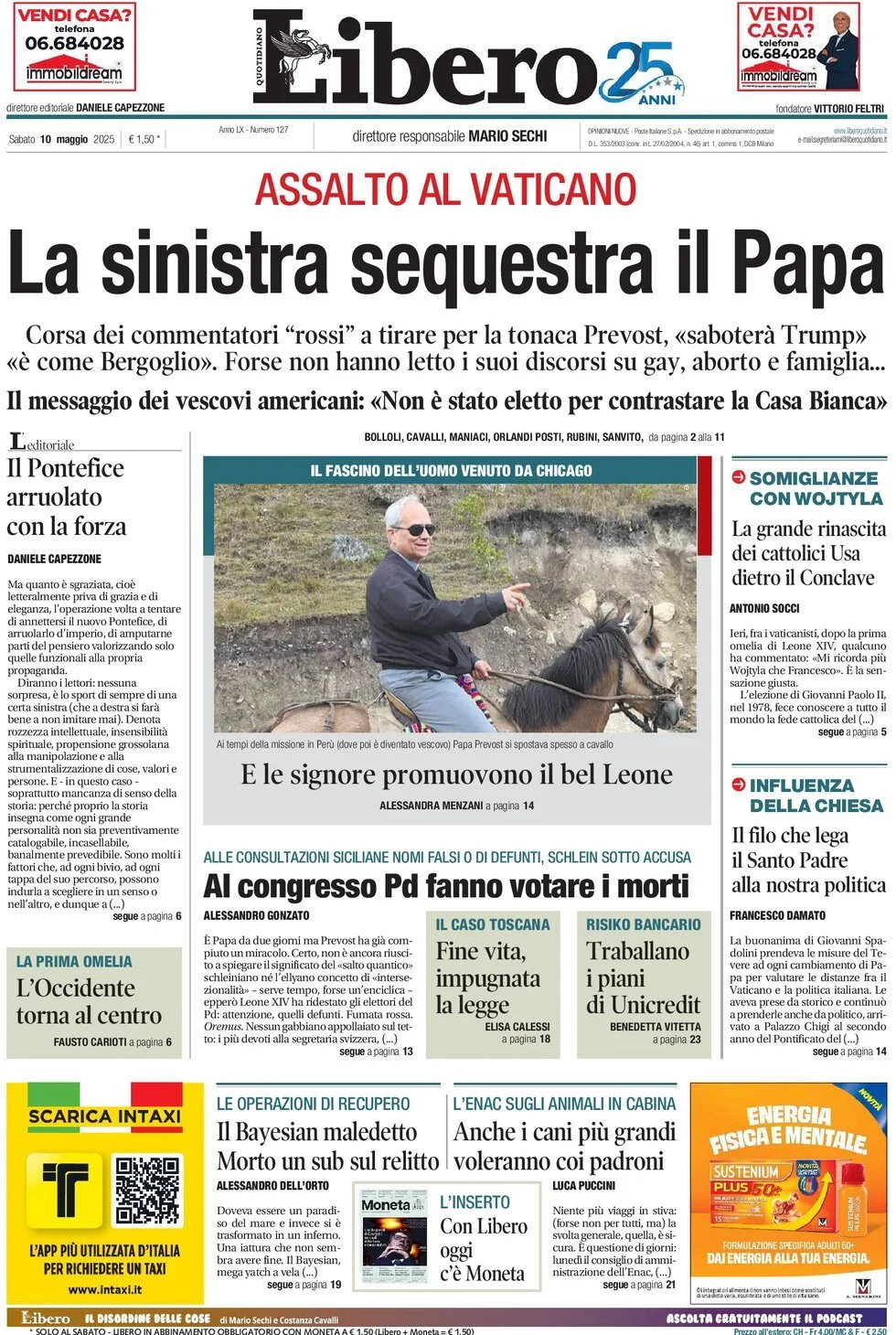 Prima-pagina-libero-edizione-di-oggi-10-05-2025