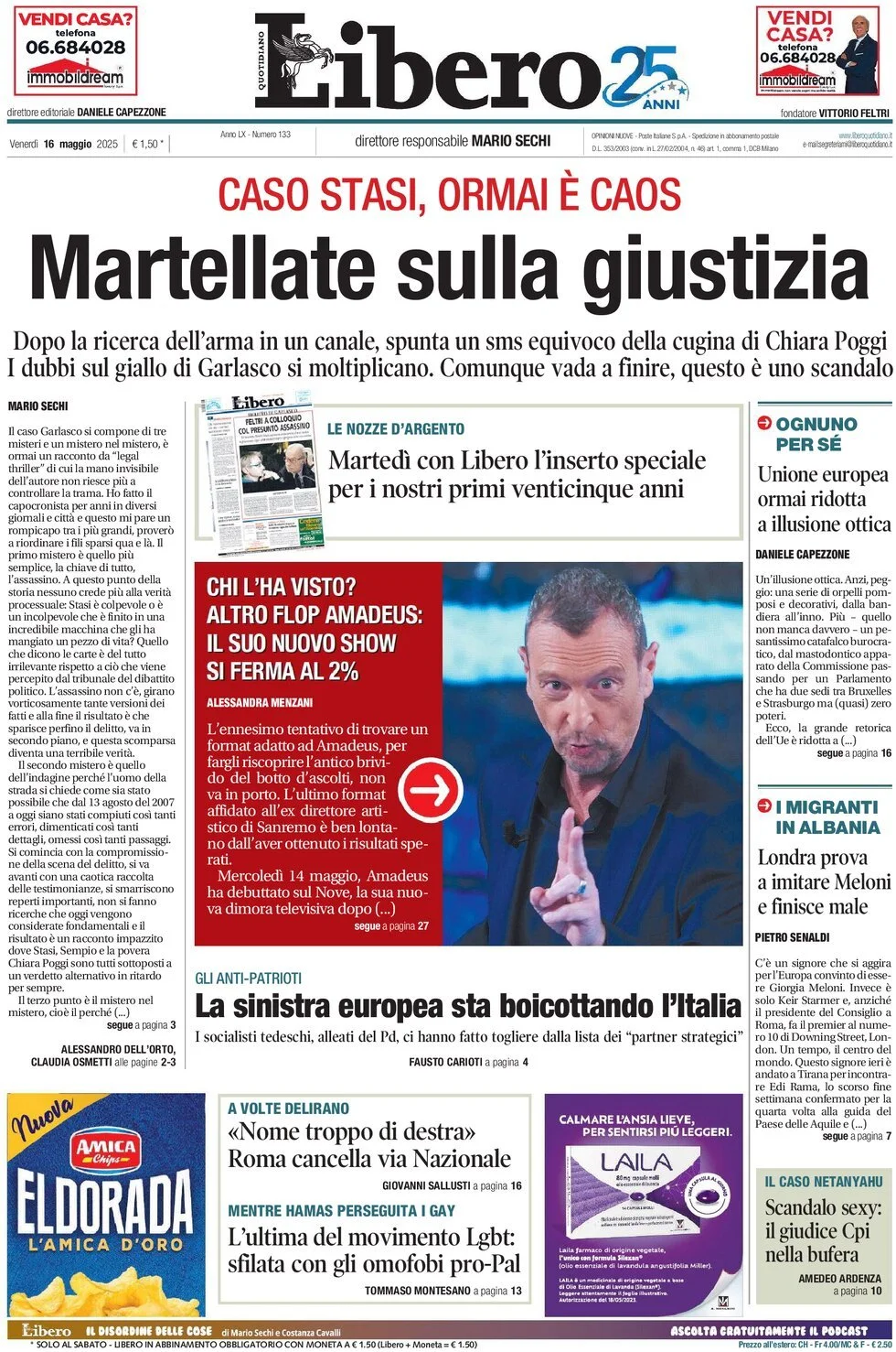 Prima-pagina-libero-edizione-di-oggi-16-05-2025