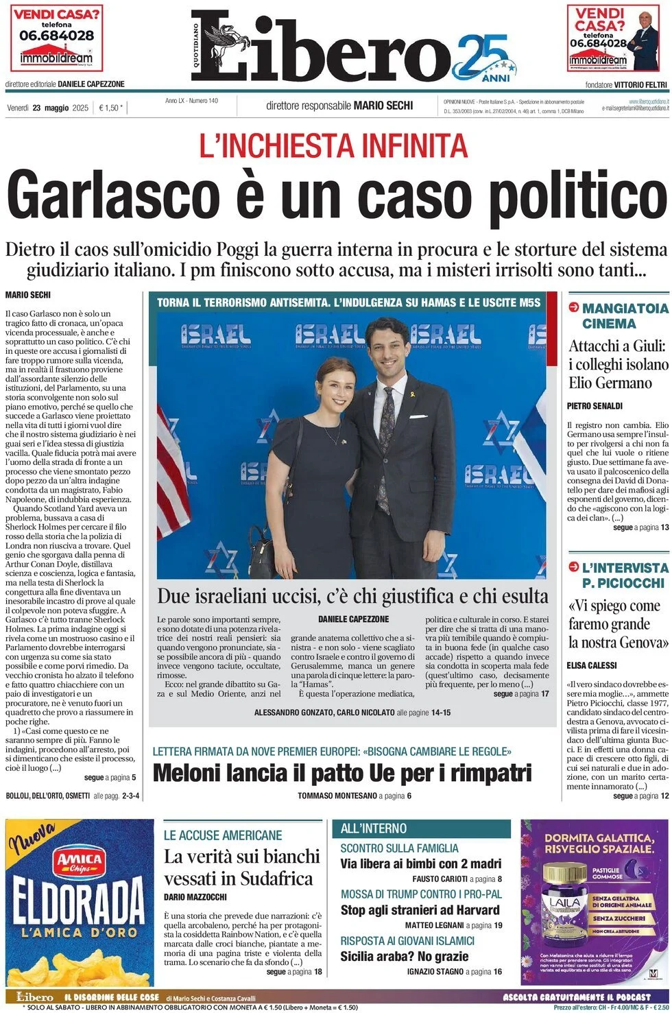 Prima-pagina-libero-edizione-di-oggi-23-05-2025