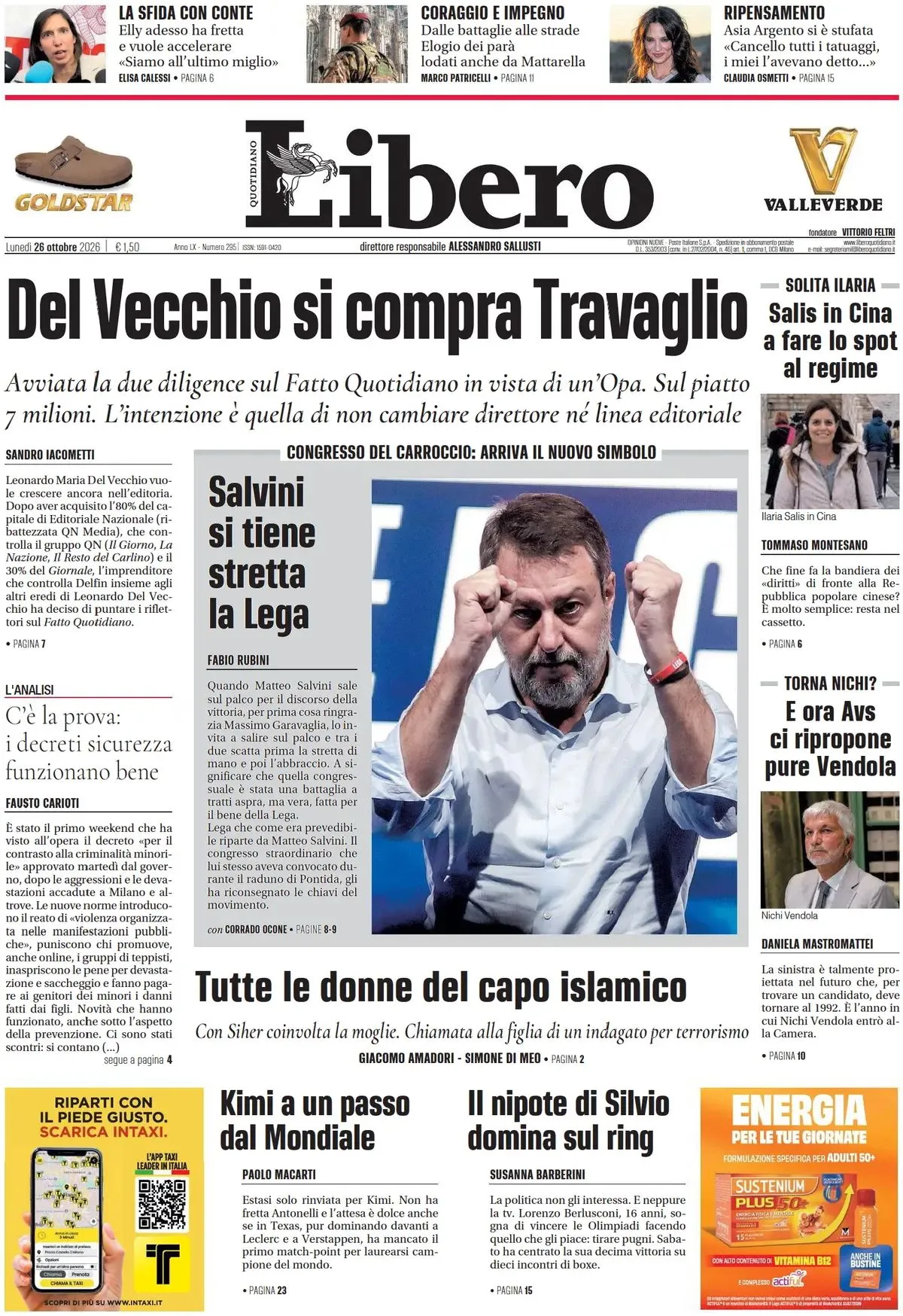 Prima-pagina-libero-edizione-di-oggi-26-10-2026