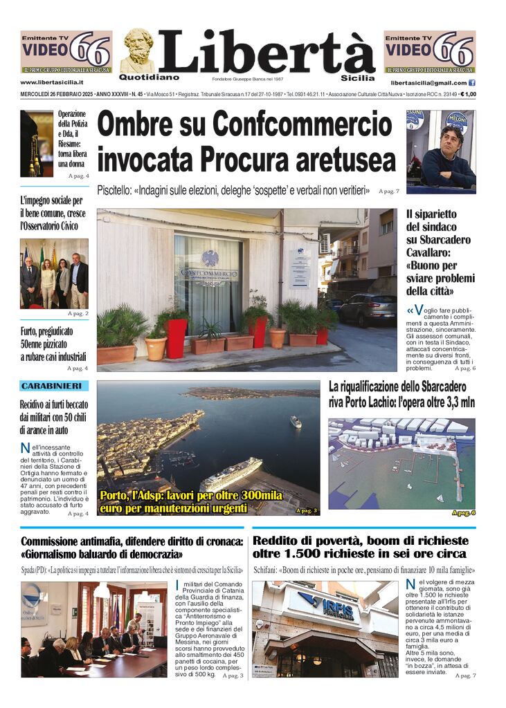 Prima-pagina-libertasicilia-edizione-di-oggi-26-02-25