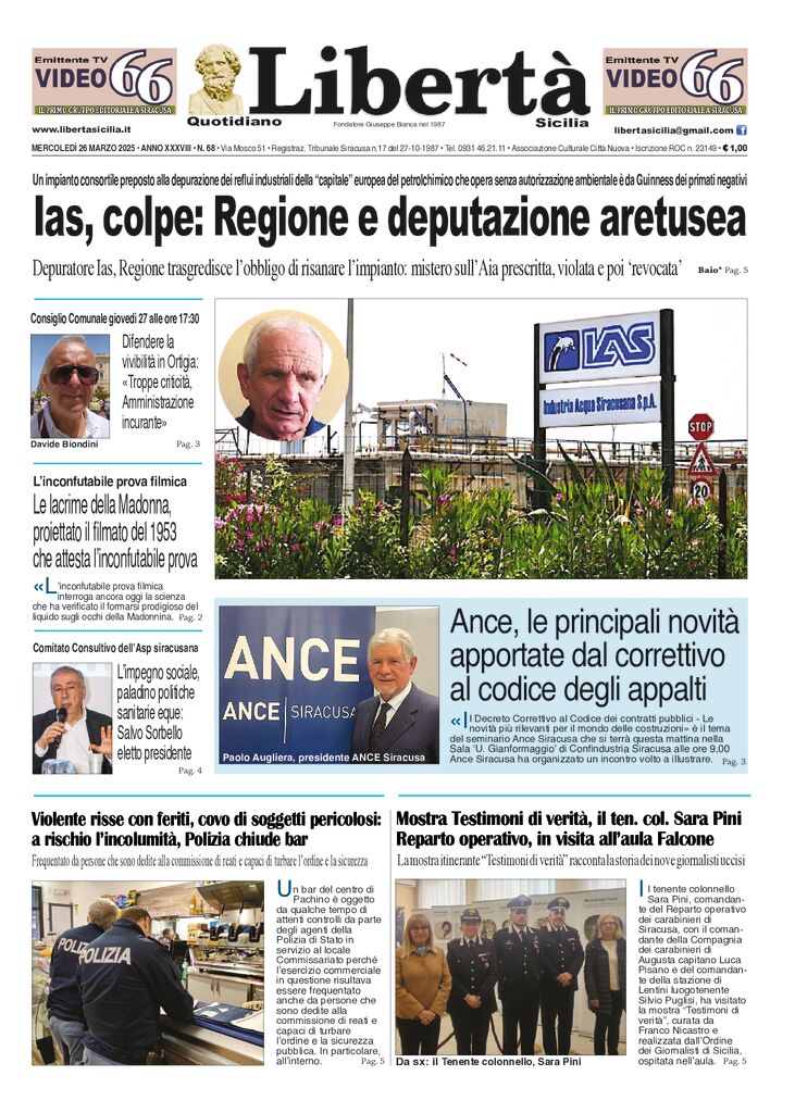 Prima-pagina-libertasicilia-edizione-di-oggi-26-03-25