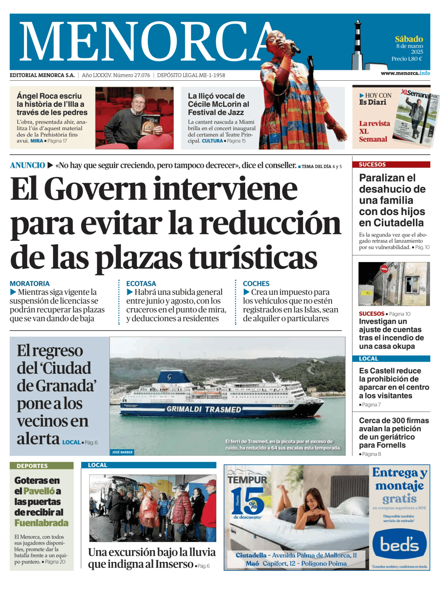 Prima-pagina-menorca-oggi-edizione-di-oggi-20250308