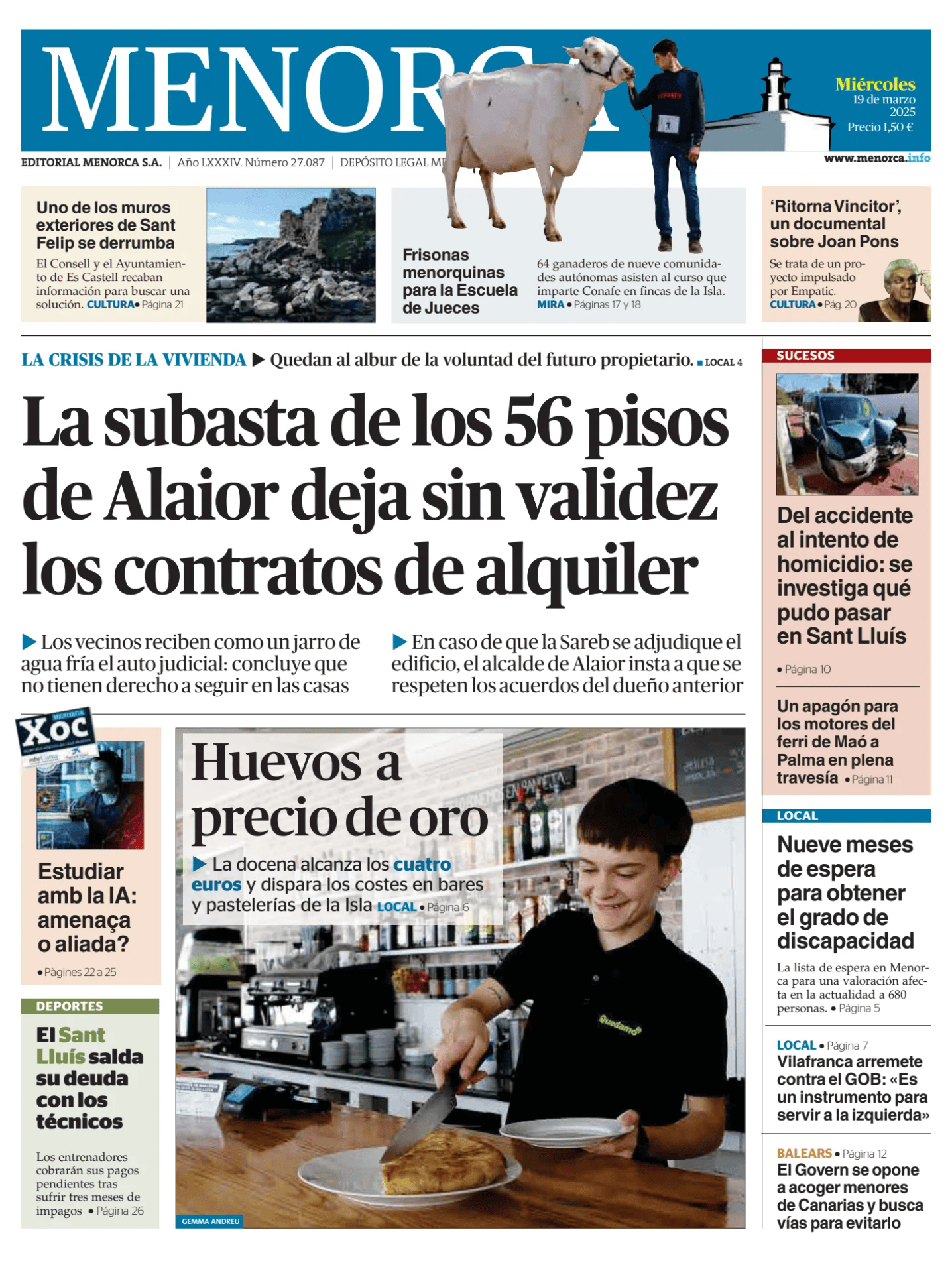 Prima-pagina-menorca-oggi-edizione-di-oggi-20250319