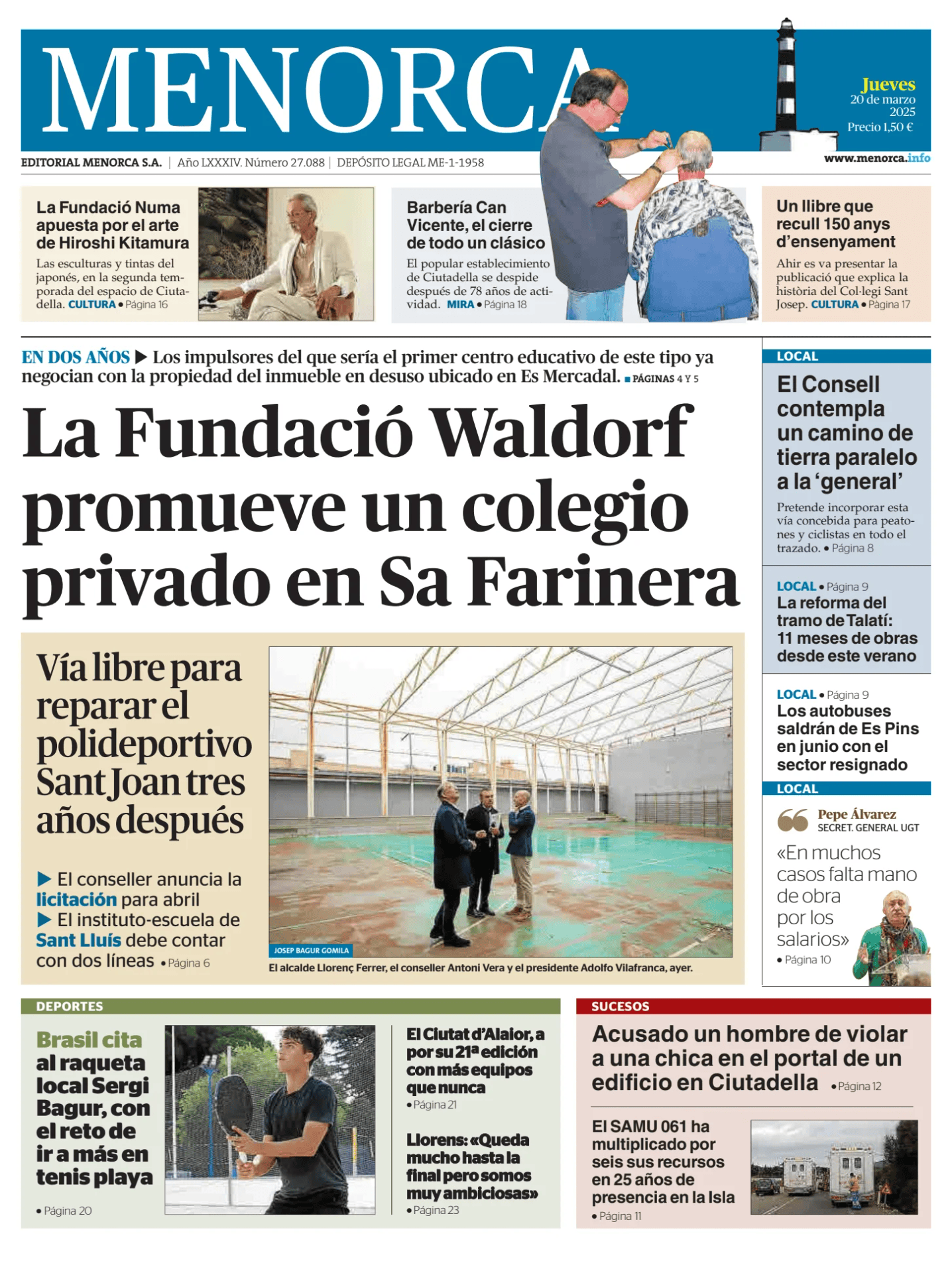 Prima-pagina-menorca-oggi-edizione-di-oggi-20250320