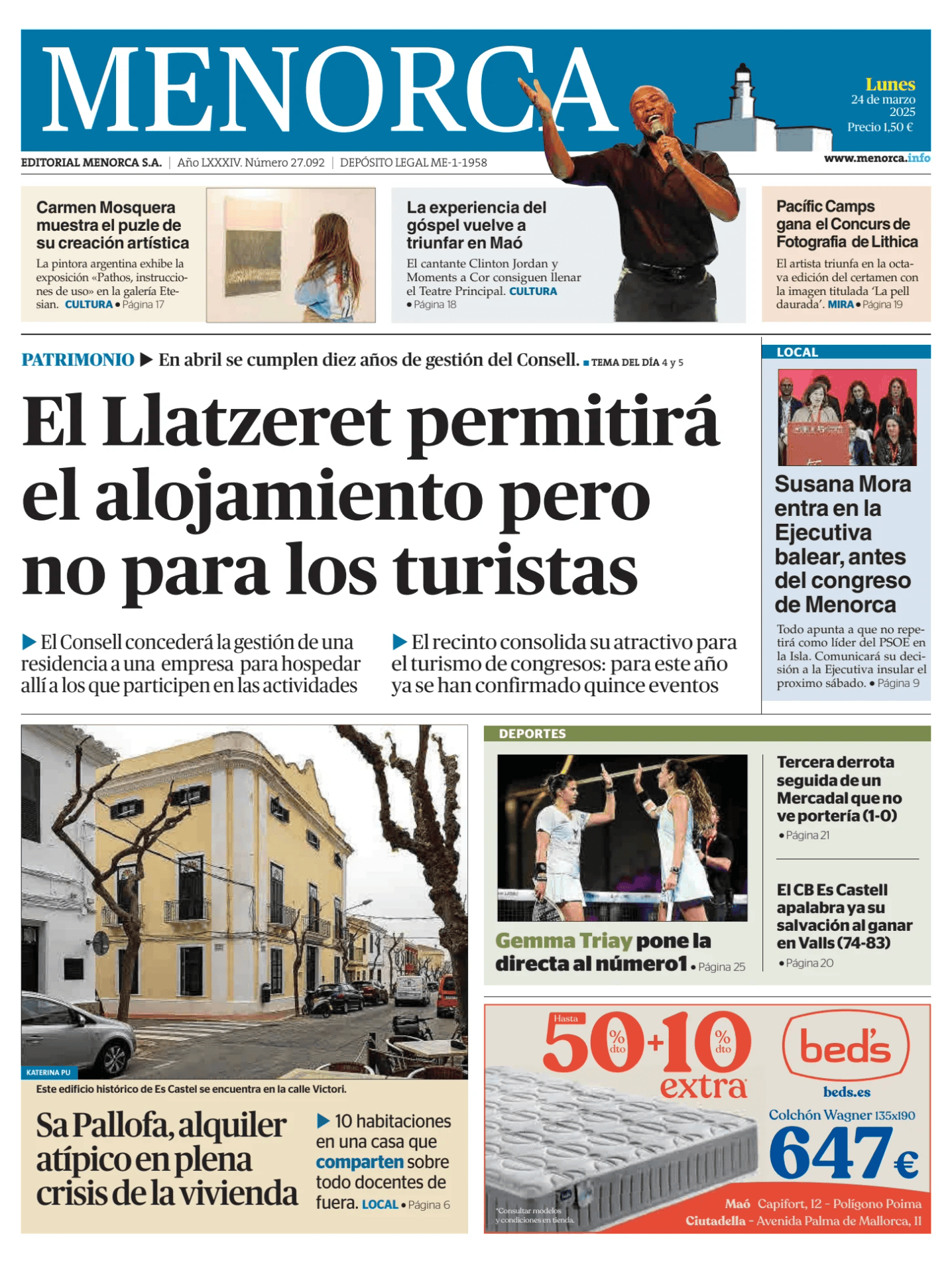 Prima-pagina-menorca-oggi-edizione-di-oggi-20250324
