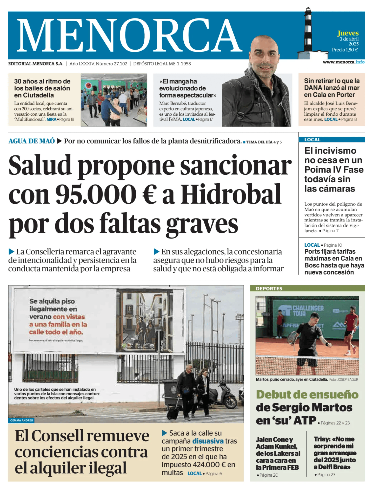 Prima-pagina-menorca-oggi-edizione-di-oggi-20250403