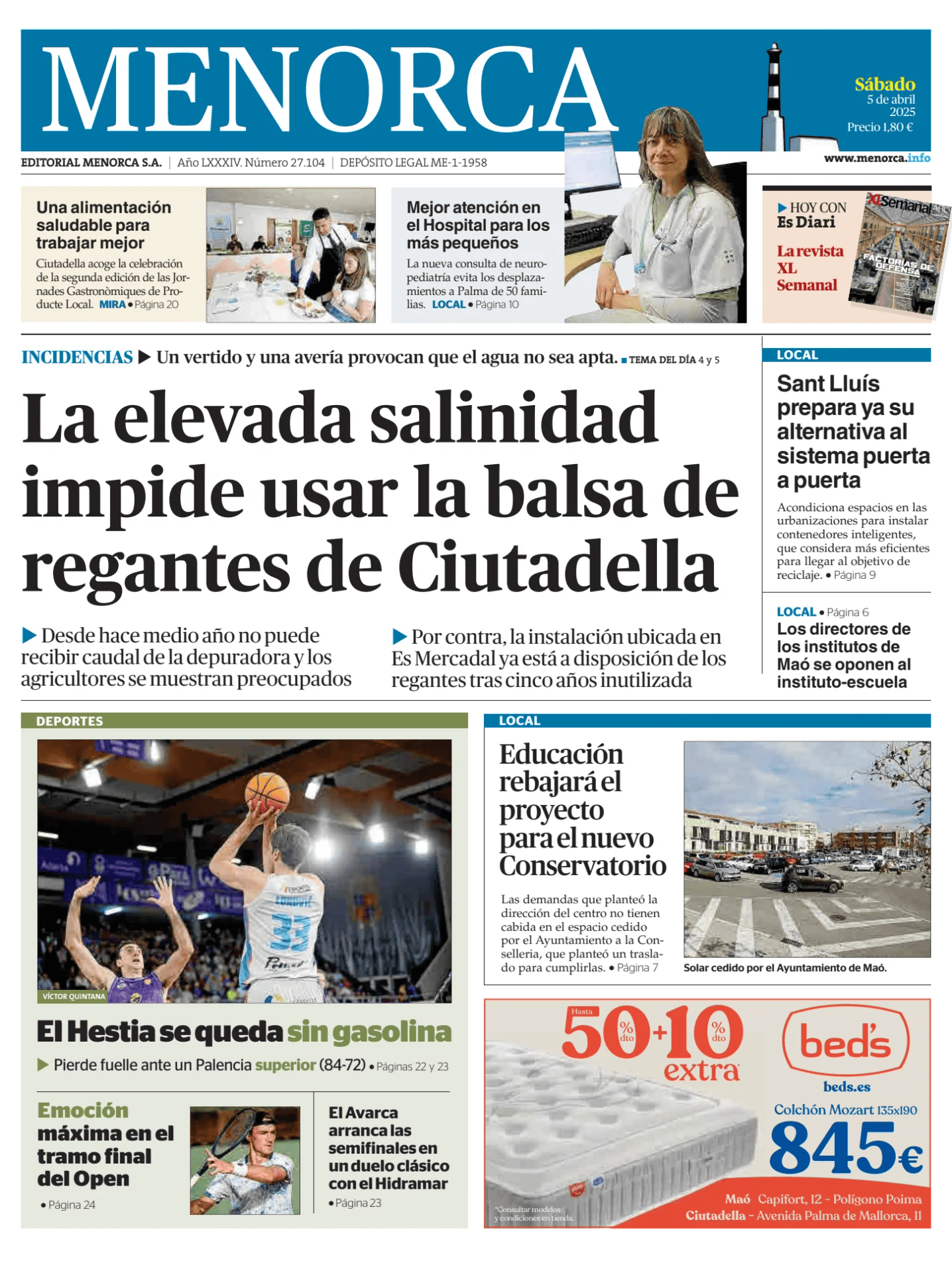 Prima-pagina-menorca-oggi-edizione-di-oggi-20250405