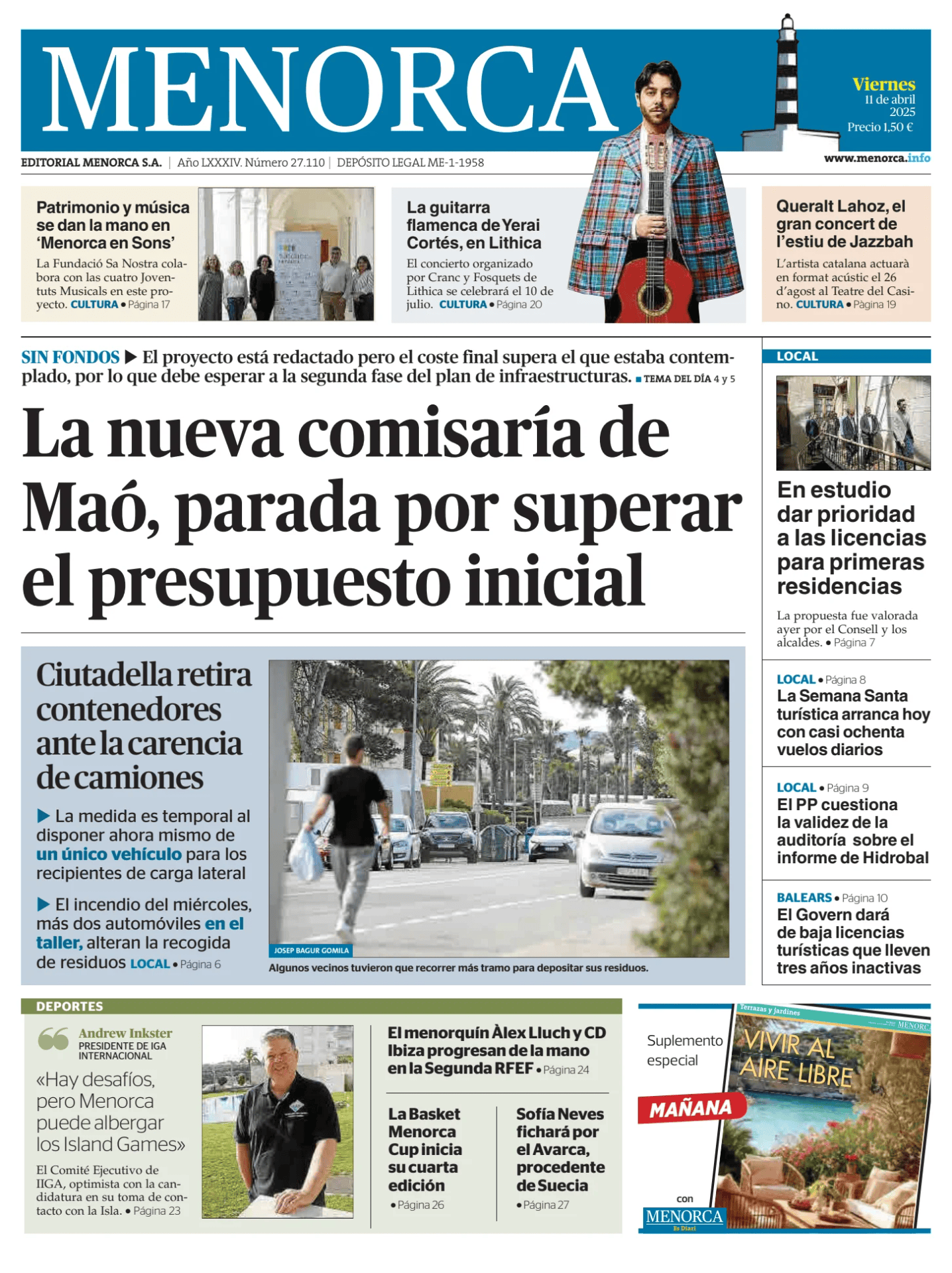 Prima-pagina-menorca-oggi-edizione-di-oggi-20250411