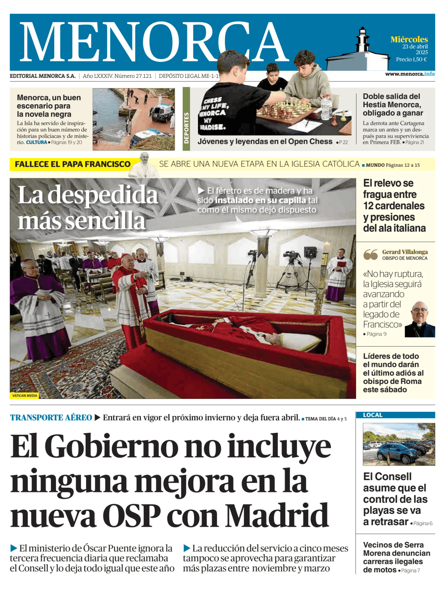 Prima-pagina-menorca-oggi-edizione-di-oggi-20250423