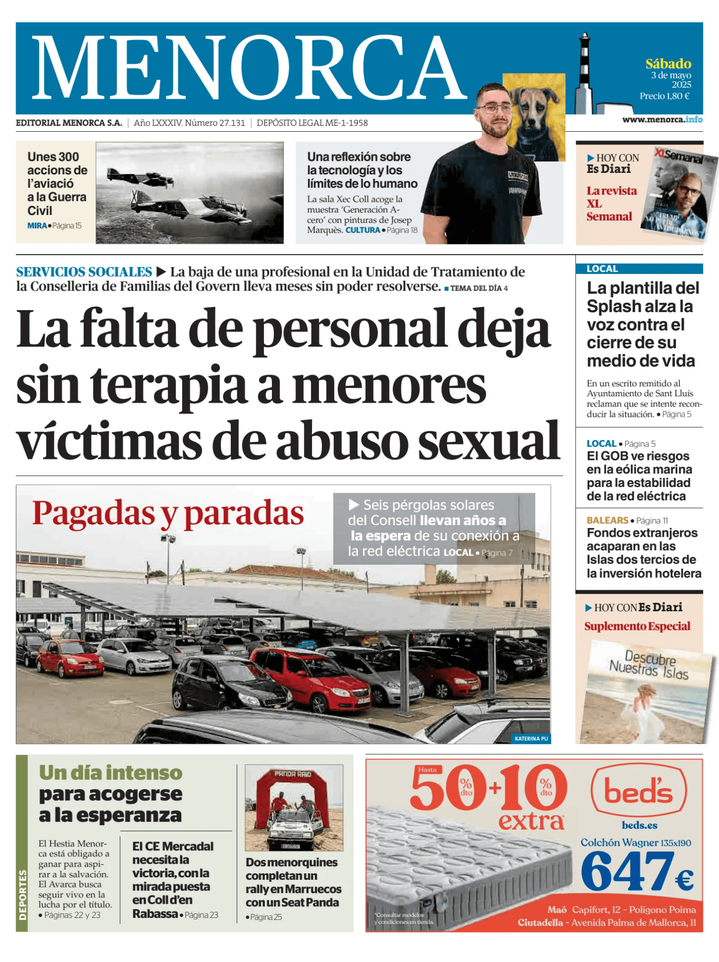Prima-pagina-menorca-oggi-edizione-di-oggi-20250503