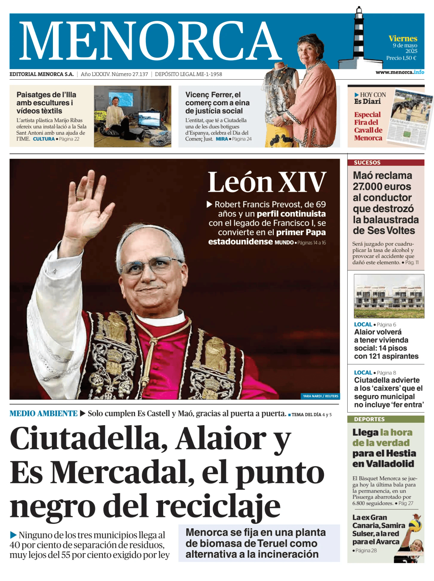 Prima-pagina-menorca-oggi-edizione-di-oggi-20250509