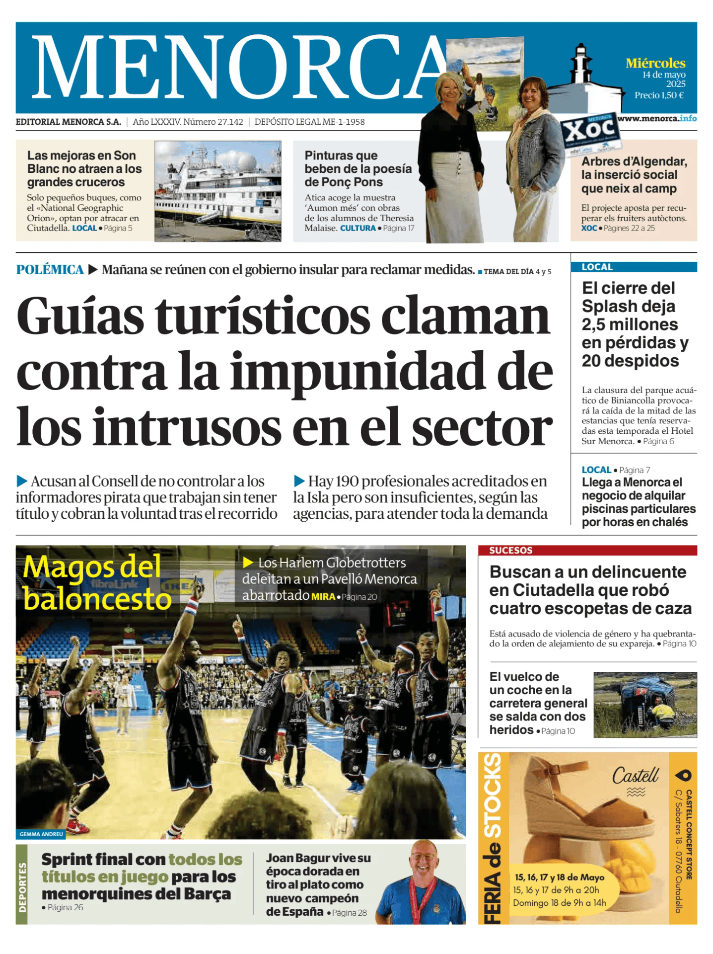 Prima-pagina-menorca-oggi-edizione-di-oggi-20250514