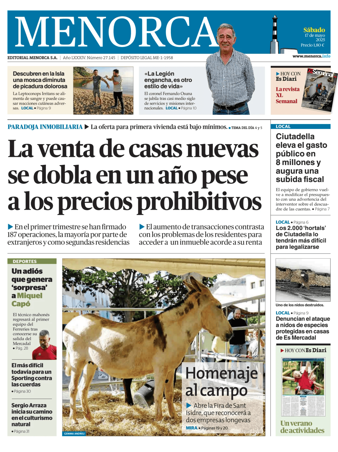 Prima-pagina-menorca-oggi-edizione-di-oggi-20250517