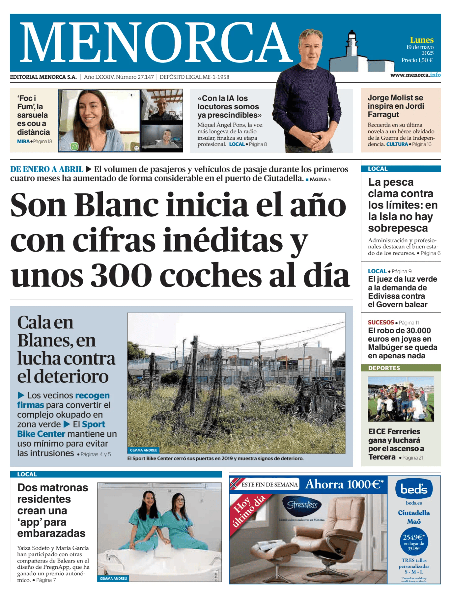 Prima-pagina-menorca-oggi-edizione-di-oggi-20250519