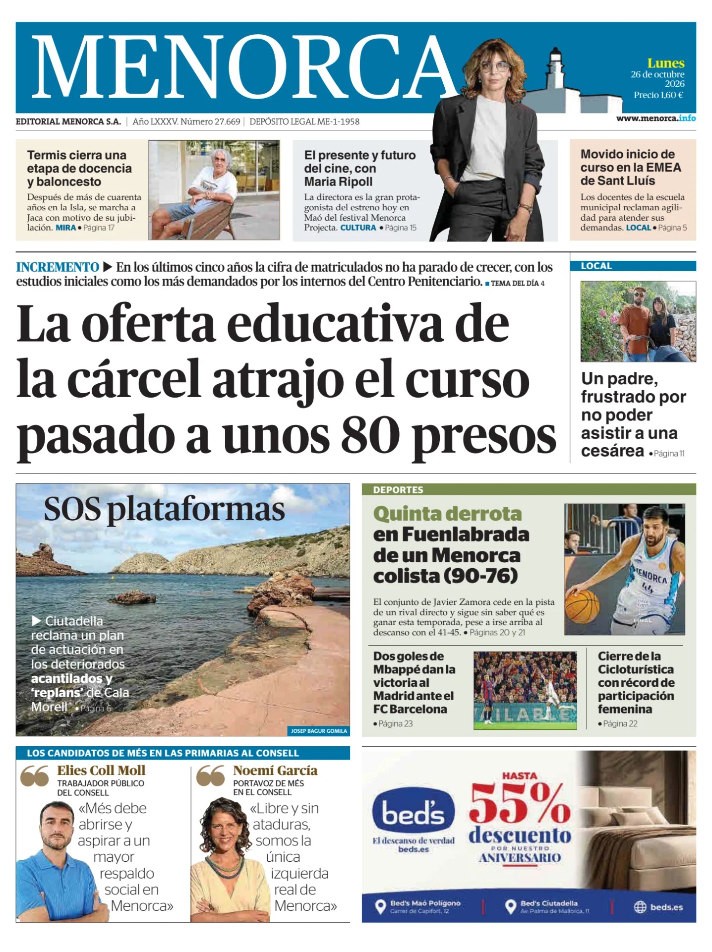 Prima-pagina-menorca-oggi-edizione-di-oggi-20261026