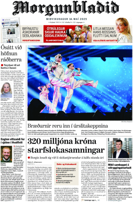 Prima-pagina-morgunbladid-oggi-edizione-di-oggi-20250514