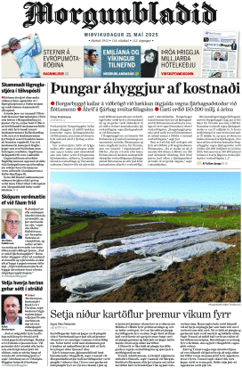 Prima-pagina-morgunbladid-oggi-edizione-di-oggi-20250521