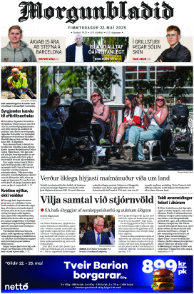 Prima-pagina-morgunbladid-oggi-edizione-di-oggi-20250522