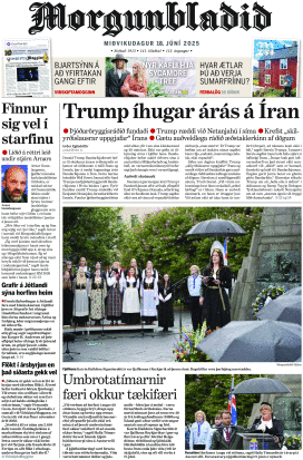 Prima-pagina-morgunbladid-oggi-edizione-di-oggi-20250618