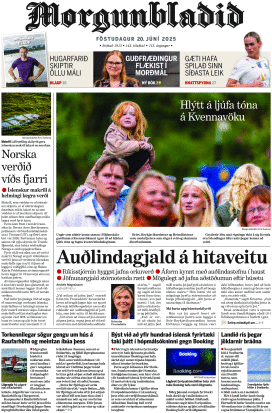 Prima-pagina-morgunbladid-oggi-edizione-di-oggi-20250620