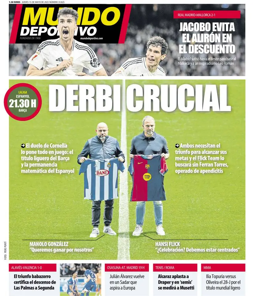 Prima-pagina-mundo_deportivo-edizione-di-oggi-15-05-2025