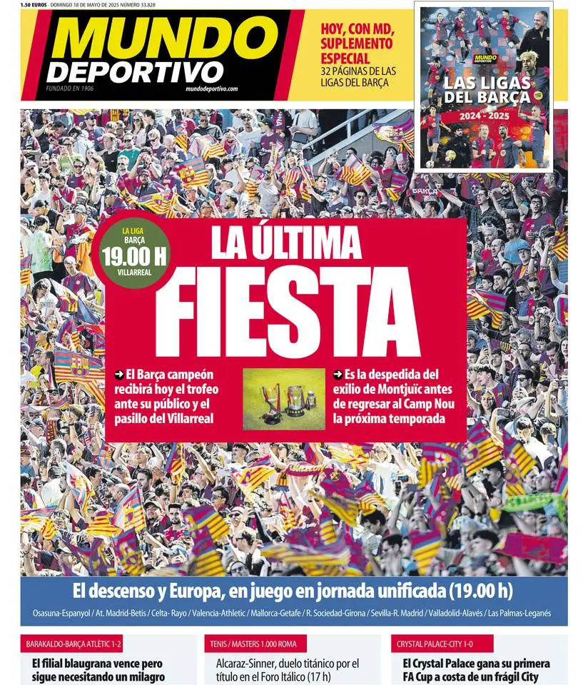 Prima-pagina-mundo_deportivo-edizione-di-oggi-18-05-2025