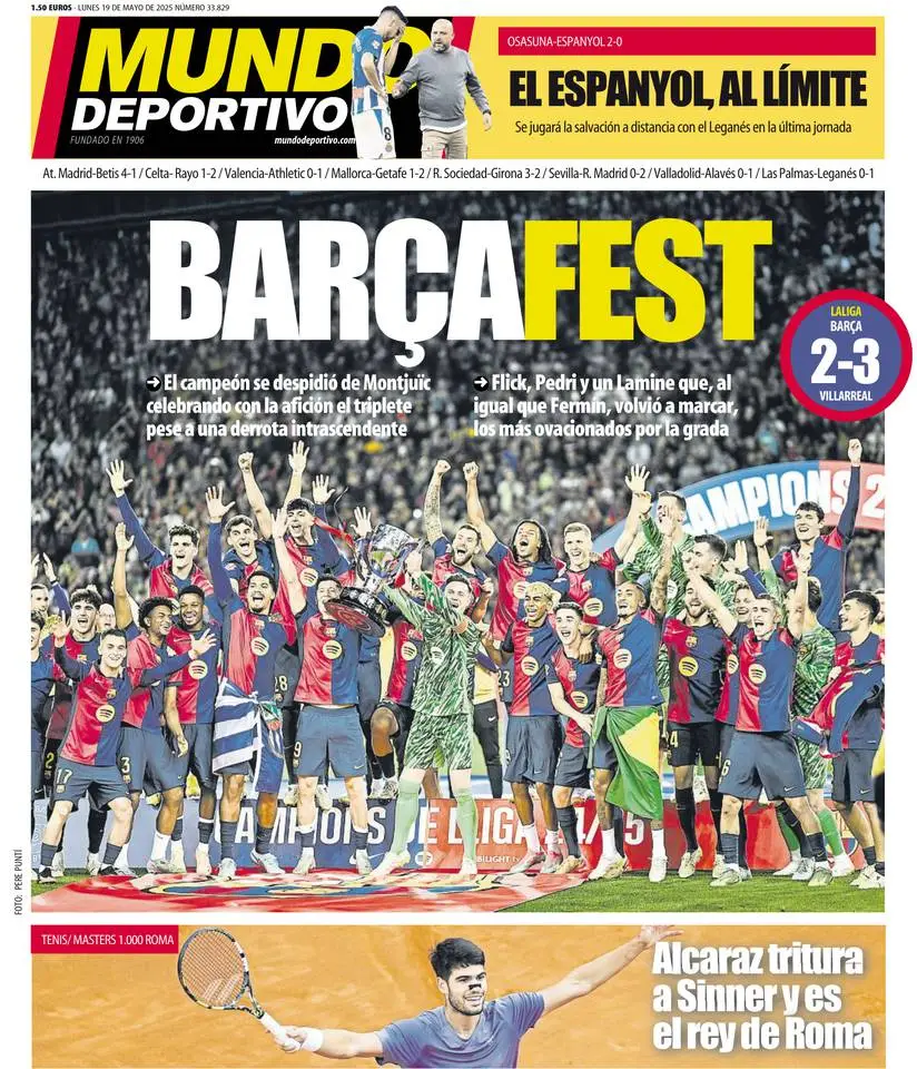 Prima-pagina-mundo_deportivo-edizione-di-oggi-19-05-2025