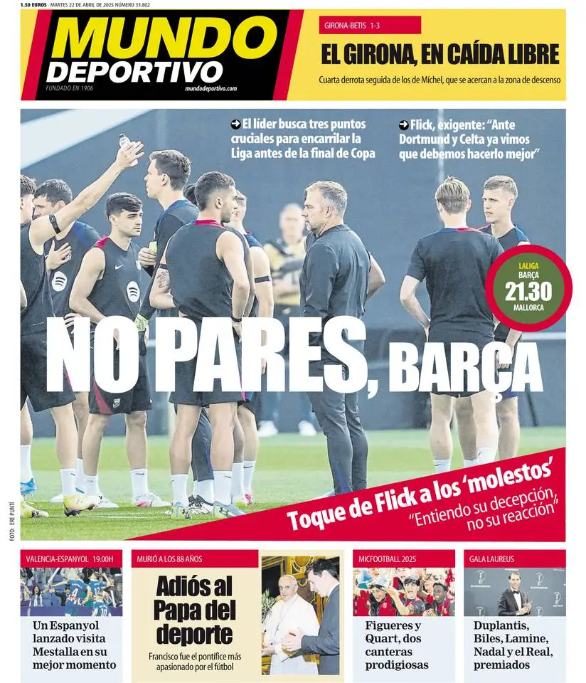 Prima-pagina-mundo_deportivo-edizione-di-oggi-22-04-2025