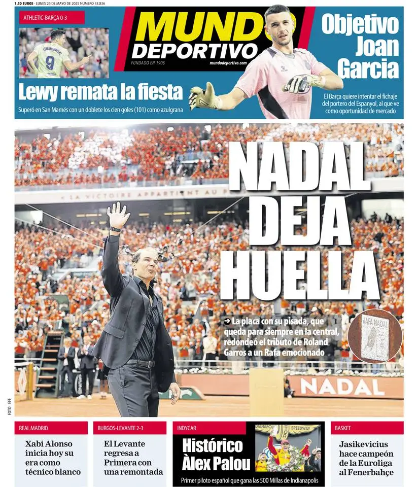 Prima-pagina-mundo_deportivo-edizione-di-oggi-26-05-2025