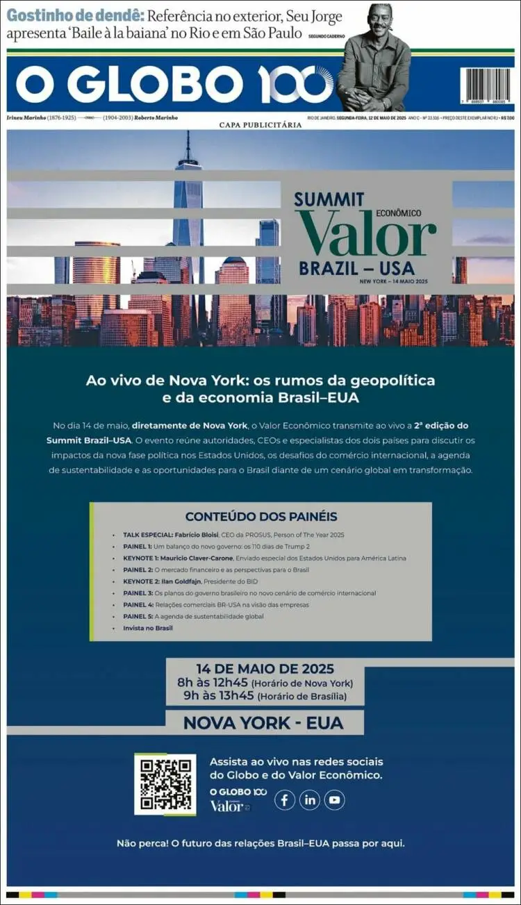 Prima-pagina-oglobo-edizione-di-oggi-2025-05-12