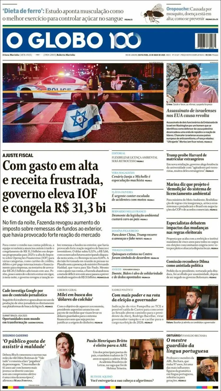 Prima-pagina-oglobo-edizione-di-oggi-2025-05-23