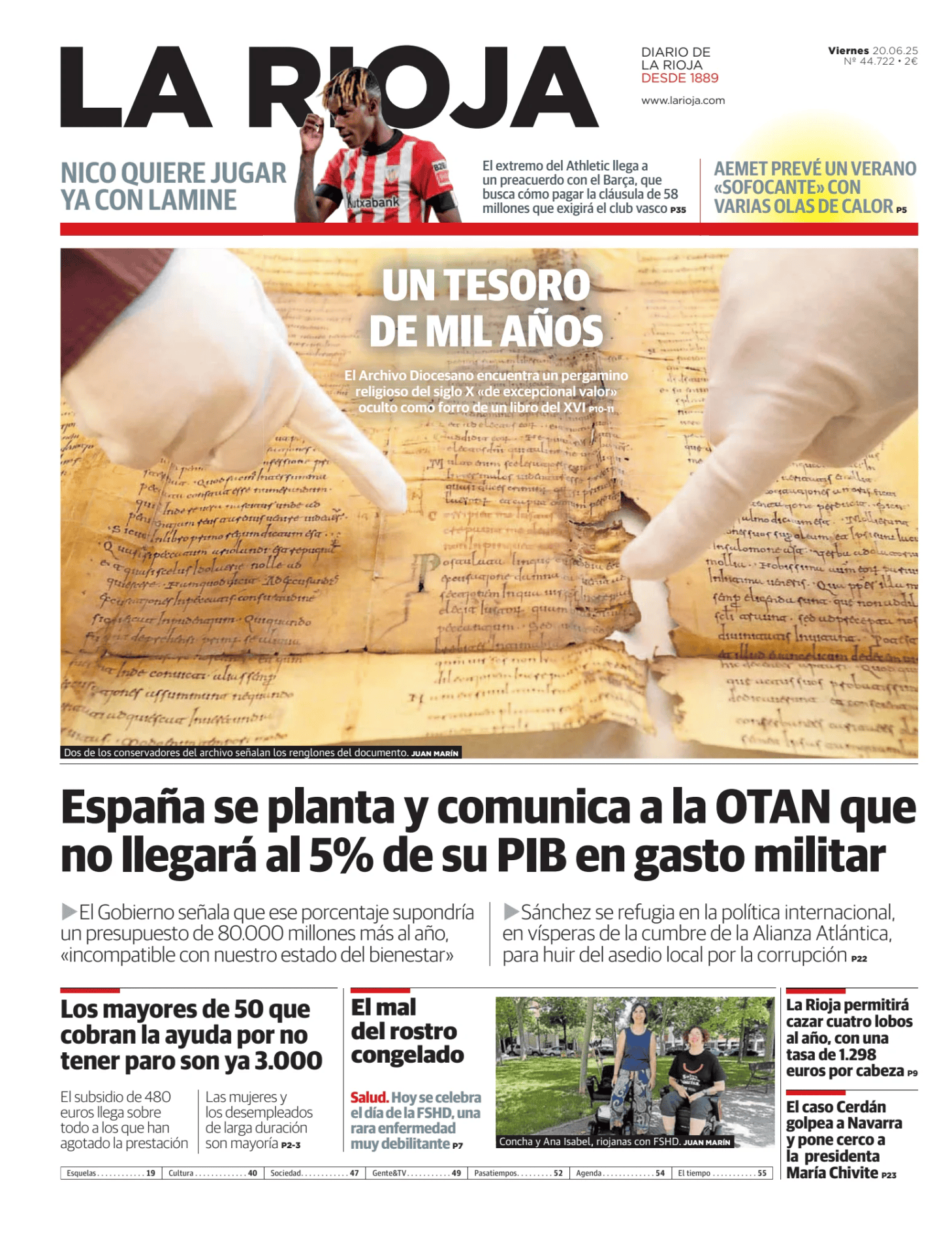 Prima-pagina-rioja-oggi-edizione-di-oggi-20250620