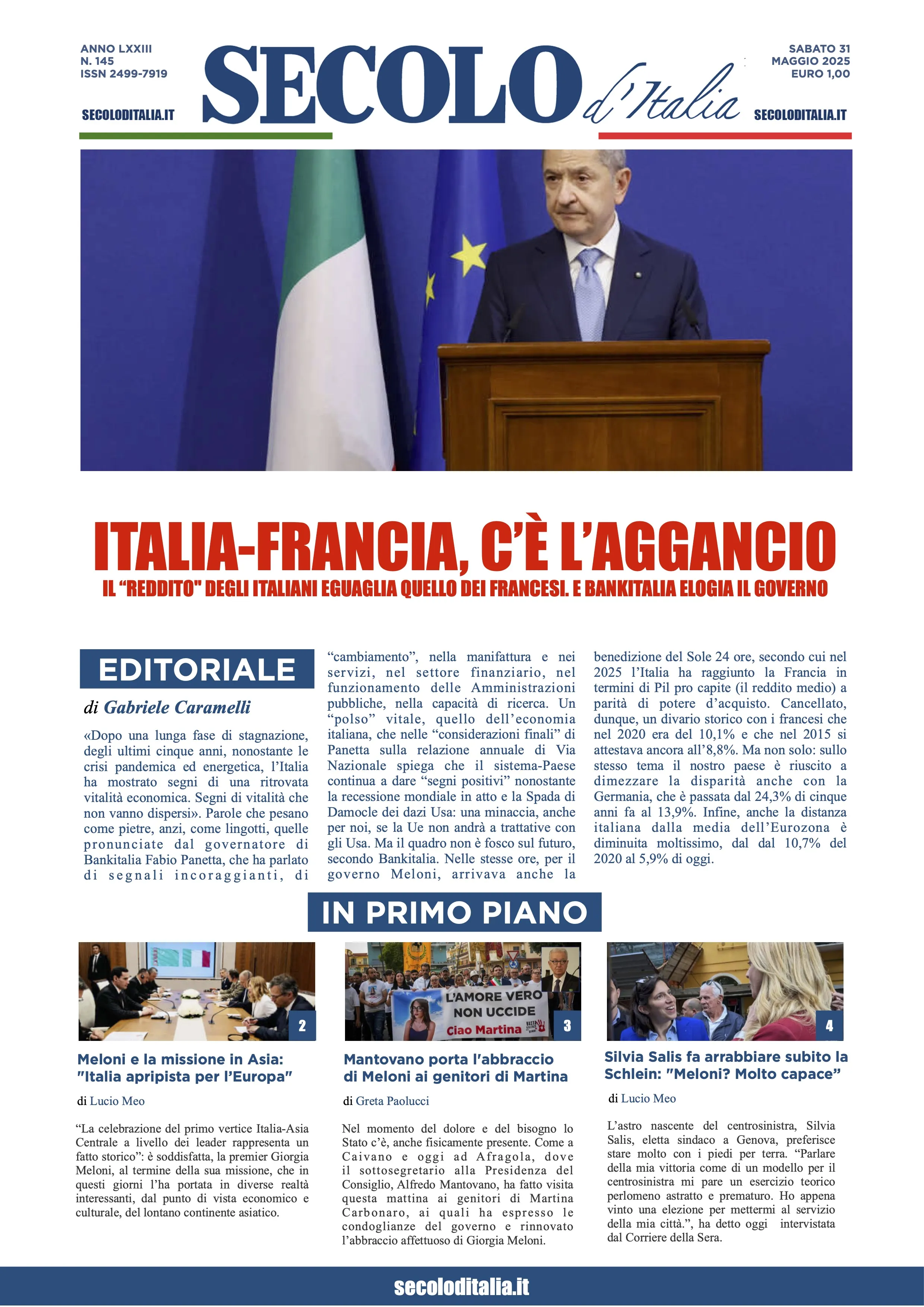 Prima-pagina-secolo-italia-oggi-edizione-di-oggi-31-05-2025
