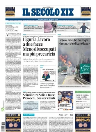 Prima-pagina-secolo-xix-editoriale-oggi-edizione-di-oggi-01-05-2025