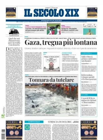 Prima-pagina-secolo-xix-editoriale-oggi-edizione-di-oggi-01-06-2025