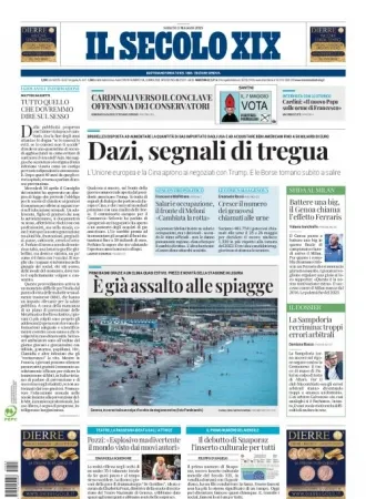 Prima-pagina-secolo-xix-editoriale-oggi-edizione-di-oggi-03-05-2025