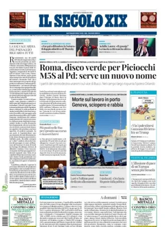 Prima-pagina-secolo-xix-editoriale-oggi-edizione-di-oggi-06-02-2025