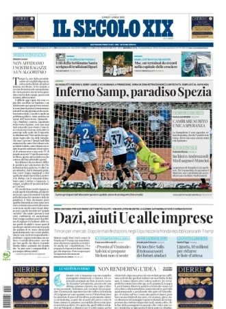 Prima-pagina-secolo-xix-editoriale-oggi-edizione-di-oggi-07-04-2025