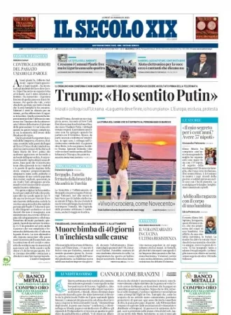 Prima-pagina-secolo-xix-editoriale-oggi-edizione-di-oggi-10-02-2025