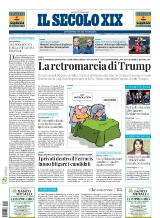Prima-pagina-secolo-xix-editoriale-oggi-edizione-di-oggi-10-04-2025