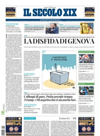 Prima-pagina-secolo-xix-editoriale-oggi-edizione-di-oggi-13-05-2025