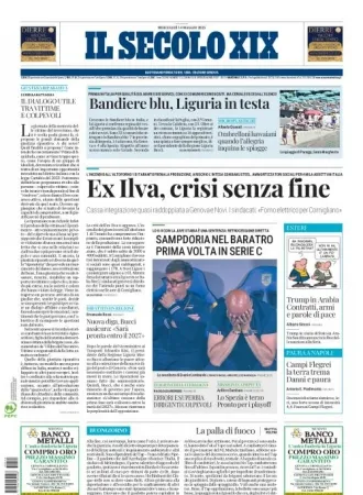 Prima-pagina-secolo-xix-editoriale-oggi-edizione-di-oggi-14-05-2025