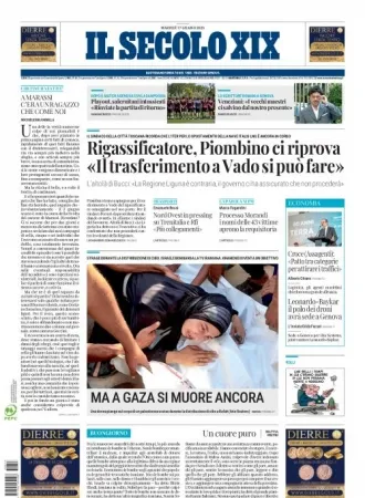 Prima-pagina-secolo-xix-editoriale-oggi-edizione-di-oggi-17-06-2025