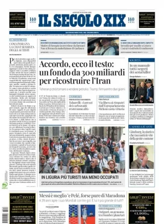 Prima-pagina-secolo-xix-editoriale-oggi-edizione-di-oggi-18-06-2026
