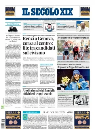 Prima-pagina-secolo-xix-editoriale-oggi-edizione-di-oggi-23-03-2025