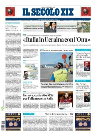 Prima-pagina-secolo-xix-editoriale-oggi-edizione-di-oggi-26-02-2025