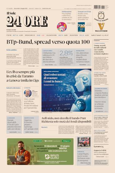 Prima-pagina-sole-24-ore-edizione-del-14-05-2025